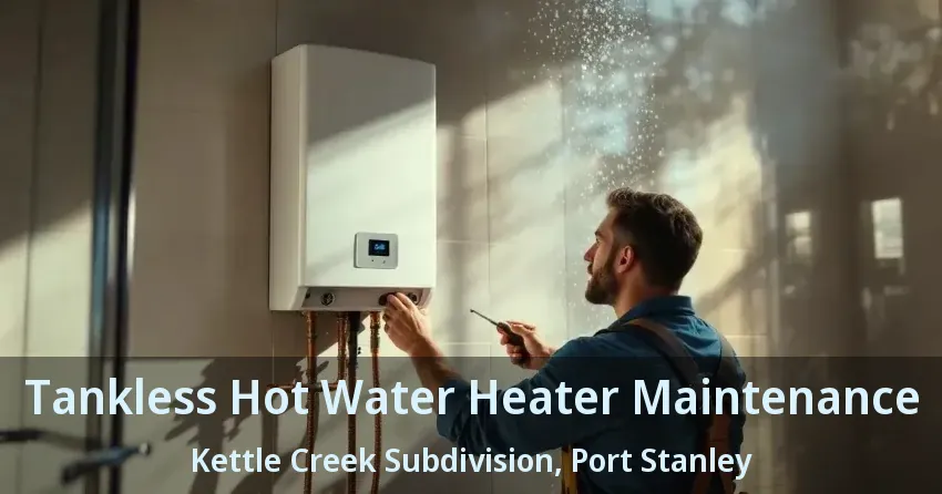 Tankless Hot Water Heater Maintenance Kettle Creek Subdivision, Port Stanley - ON
